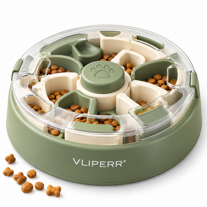 VLIPERR® FeedMate Interactive Slow Feeder Puzzle Bowl