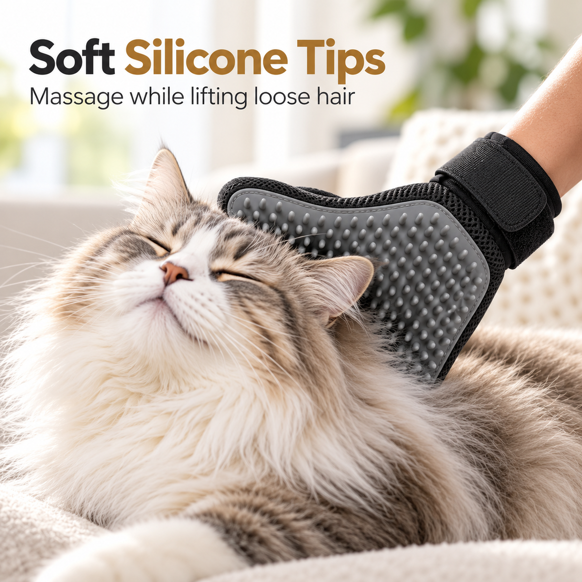 VLIPERR® FurGuard Silicone Pet Grooming & Hair Removal Glove