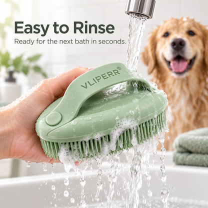 VLIPERR® BathBuddy Silicone Pet Shampoo & Massage Brush