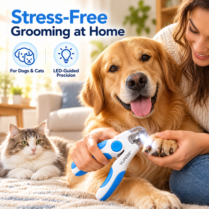 VLIPERR® PawTrim LED Pet Nail Clipper with Safety Guard