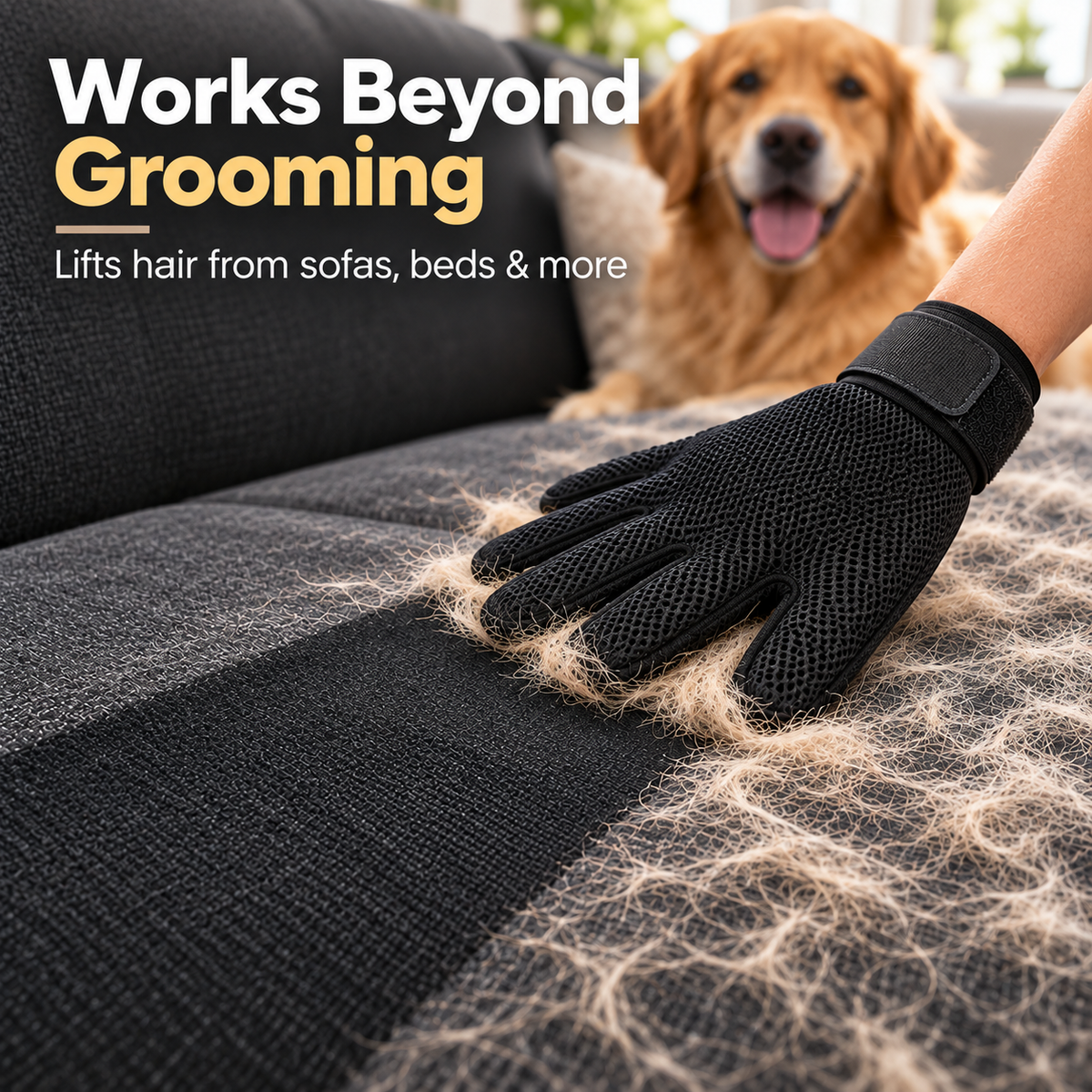 VLIPERR® FurGuard Silicone Pet Grooming & Hair Removal Glove