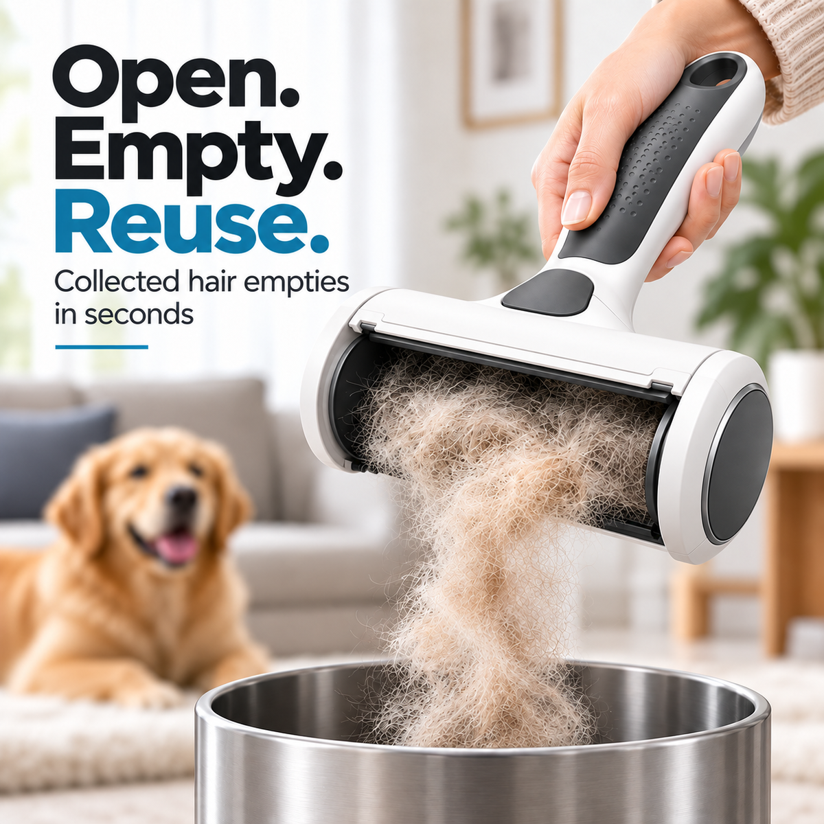VLIPERR® FurLift Self-Cleaning Pet Hair Remover Roller