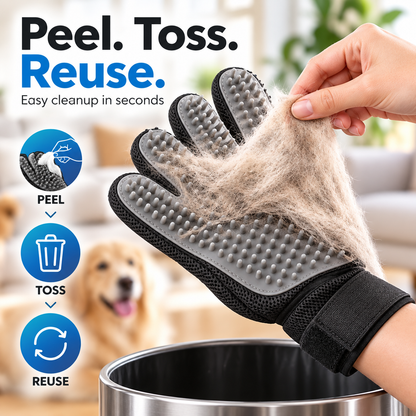VLIPERR® FurGuard Silicone Pet Grooming & Hair Removal Glove